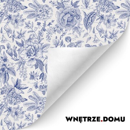 Niebieski Wzór Kwiatowy