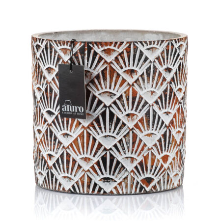 wzorzysta doniczka, kolorowa doniczka, boho