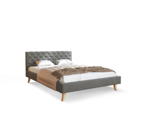 łóżko sypialniane inspiracja tapicerowane